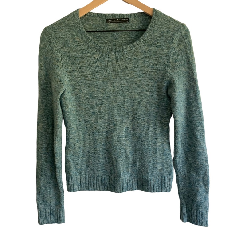 Peruvian Connection Alpaca Pullover Cropped Sweat… - image 1